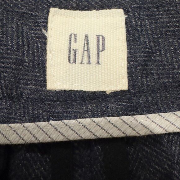 Gap Wool Blend Pants Grey Heather Straight Italian Fabric Nova Fides Mens 40x32 - Picture 3 of 9